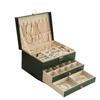 Exquisite Three-Layer Jewelry Box 2025 - Large Capacity for Earrings and Necklaces
