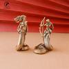 Medusa Statue Brass Material Ancient Greek Snake Woman Crafts Home Office Desktop Ornaments
