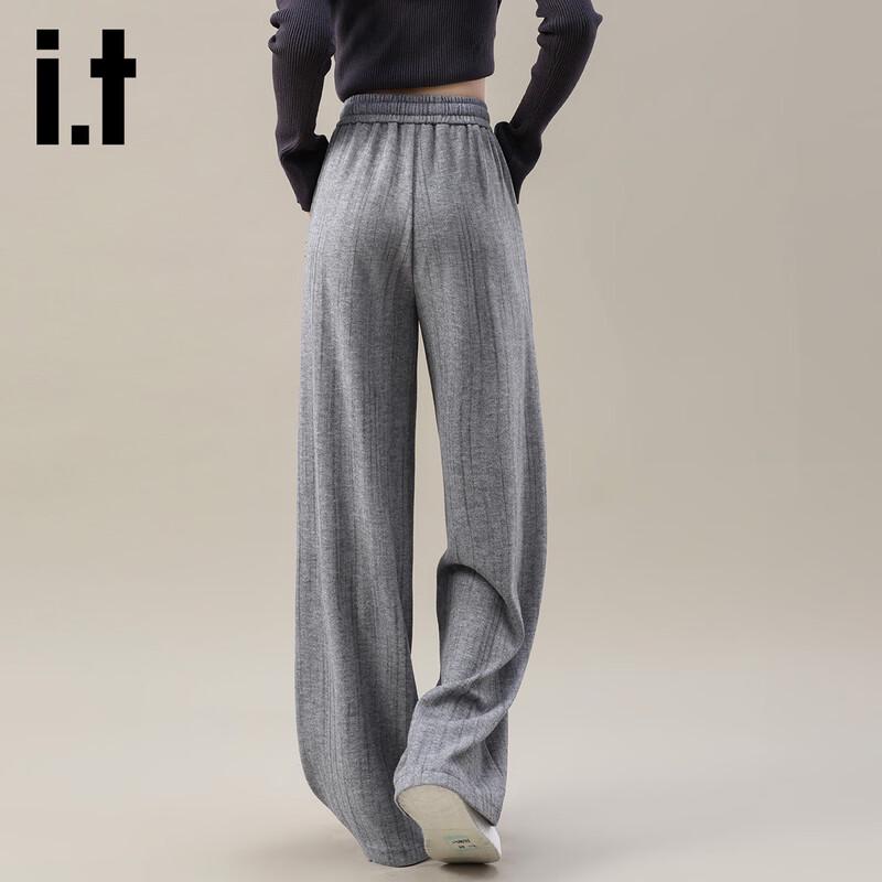 Izzueit Women's High-Waist Wide-Leg Casual Pants