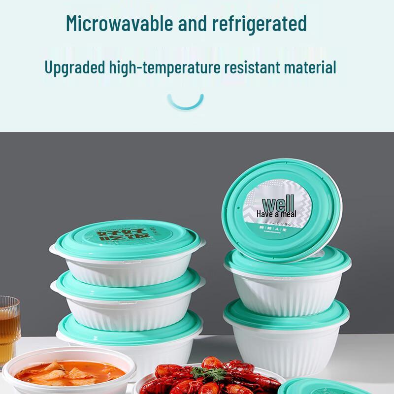 COFLYEE Engångs Takeout Matlådor med Stöldskyddslock