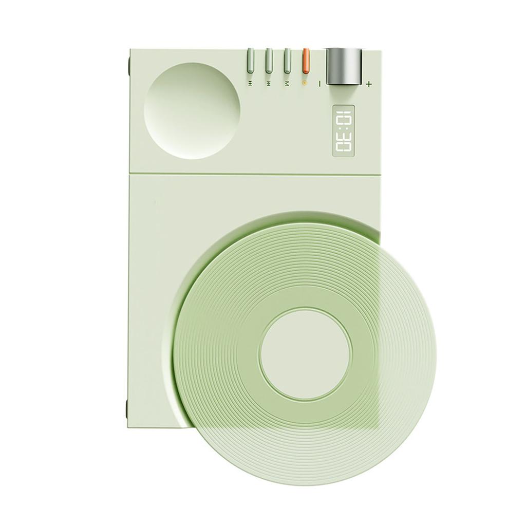 Vintage Vinyl Player Speaker BT Wireless Digital Clock USB Rechargeable Bluetooth Speaker for Home