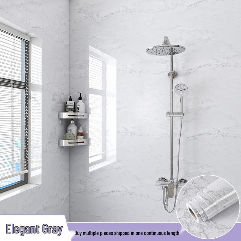

Waterproof Bathroom Tile Wall Sticker - Self-Adhesive & Moisture-Proof Wallpaper for Shower and Toilet 40cm x 3m