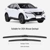 Silent Frameless Wiper Blades for 21-23 Nissan Qashqai - Front & Rear, High Definition