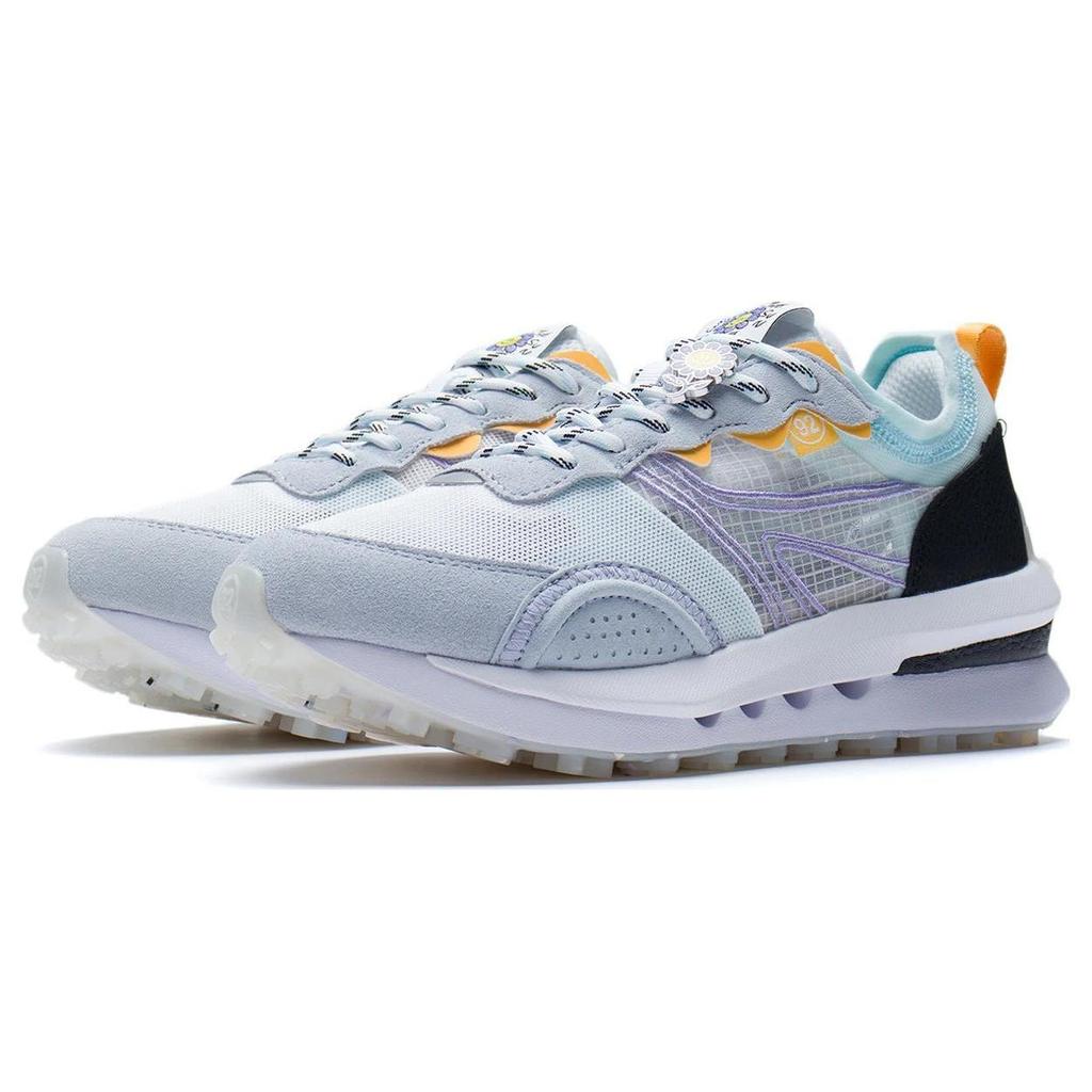 Li Ning Square And Round V2 Casual Shoes Women's Low top Standard White/Dawn Gray/Black AGCS026-1