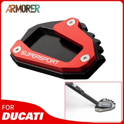Akcesoria Motocyklowe Do Ducati Supersport 939 Super Sport Aluminiowa Podpórka Boczna Kickstand Przedłużka Podkładka Wsparcie