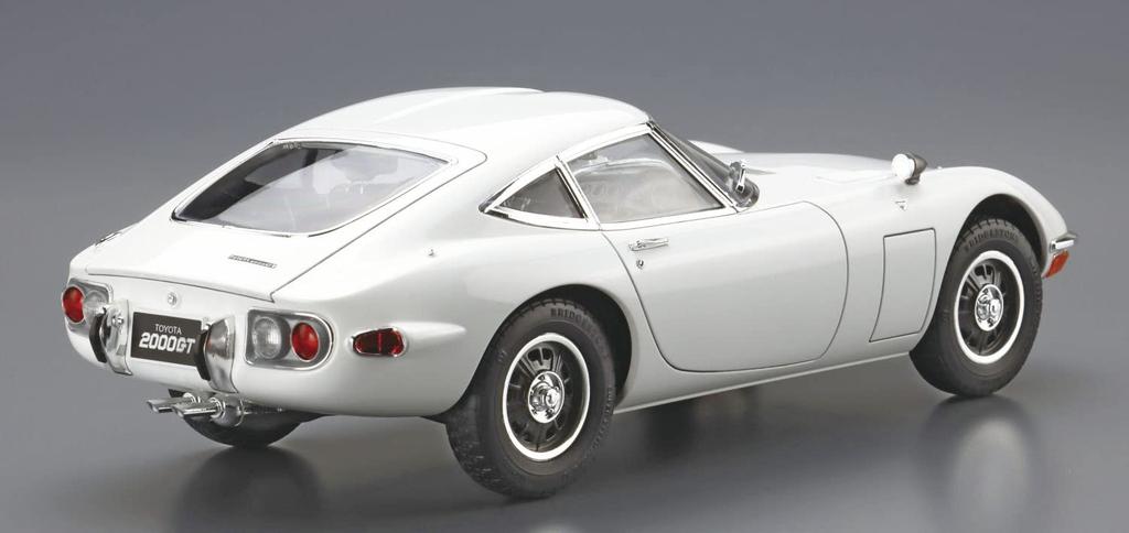 Aoshima Bunka Kyozai model samochodu seria Toyota MF10 2000GT 1969 plastikowy Model 1/24 nr 1