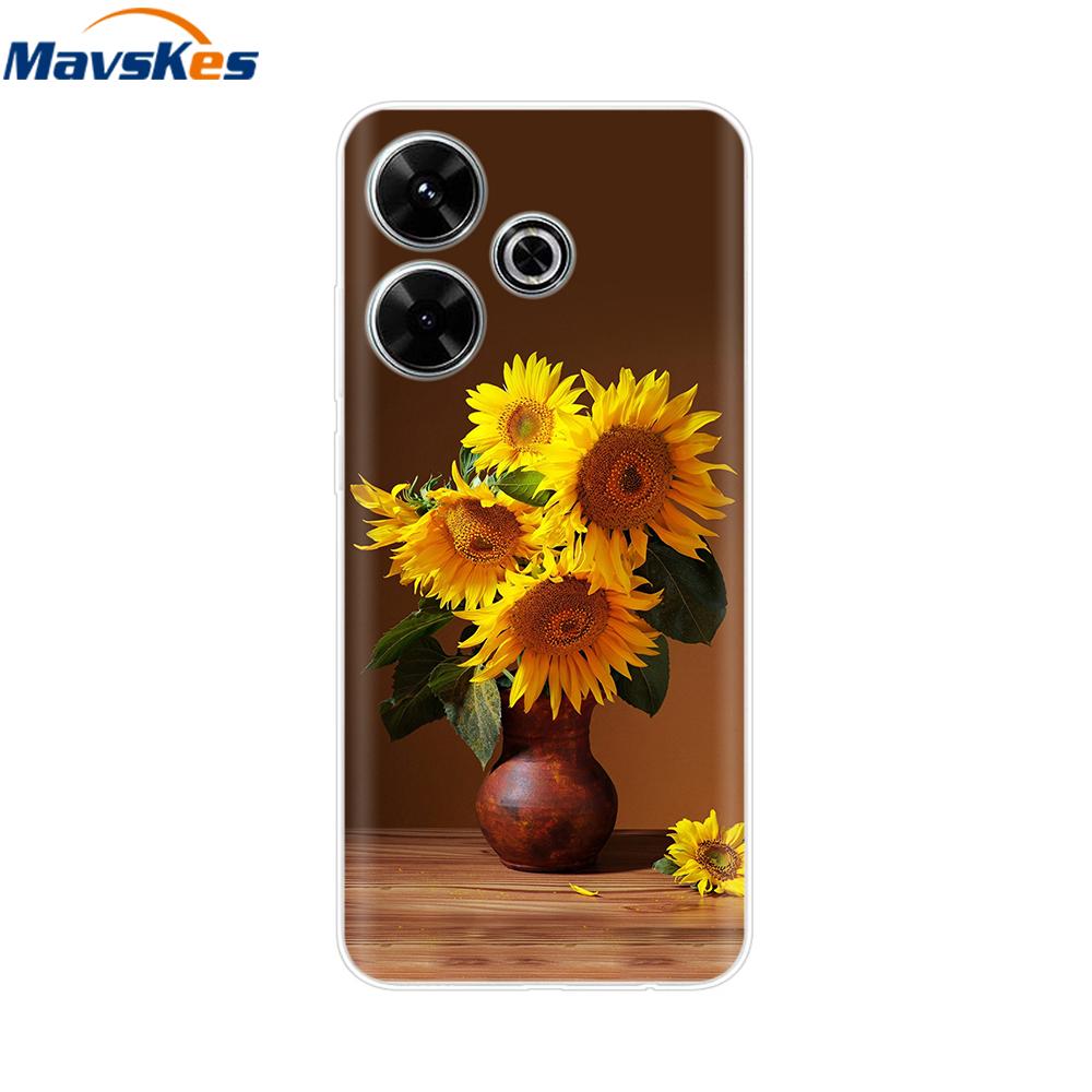 Case for Xiaomi Poco M6 4G Capa For Funda de teléfono Redmi 13 4G Back Cover For Etui Xiaomi Redmi 13 PocoM6 4G Phone Coque Para