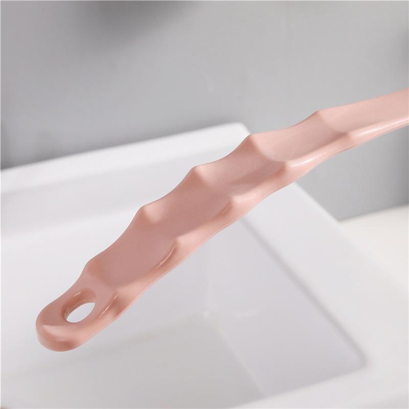 Long Handle Bath Shower Brush Non-slip Grip Soft Massage Bristles for Deep Cleansing Back Skin Bathroom Use