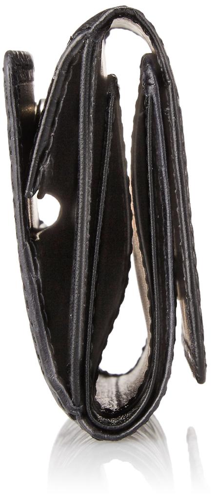 Romeo Crocodile Tri-fold Wallet in Black