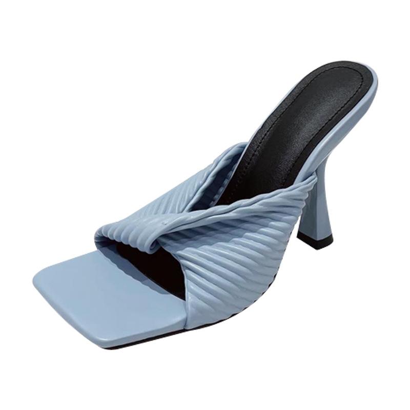 Ladies Sandals Women Butterfly-knot Casual Fashion Evening Dress High Heels Women Popular Summer Footwear Women's Slippers 2024