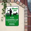 Retro Metal Sign Dog Poop Pick Up Rules Heavy Duty Iron Wall Decor for Yard Garden