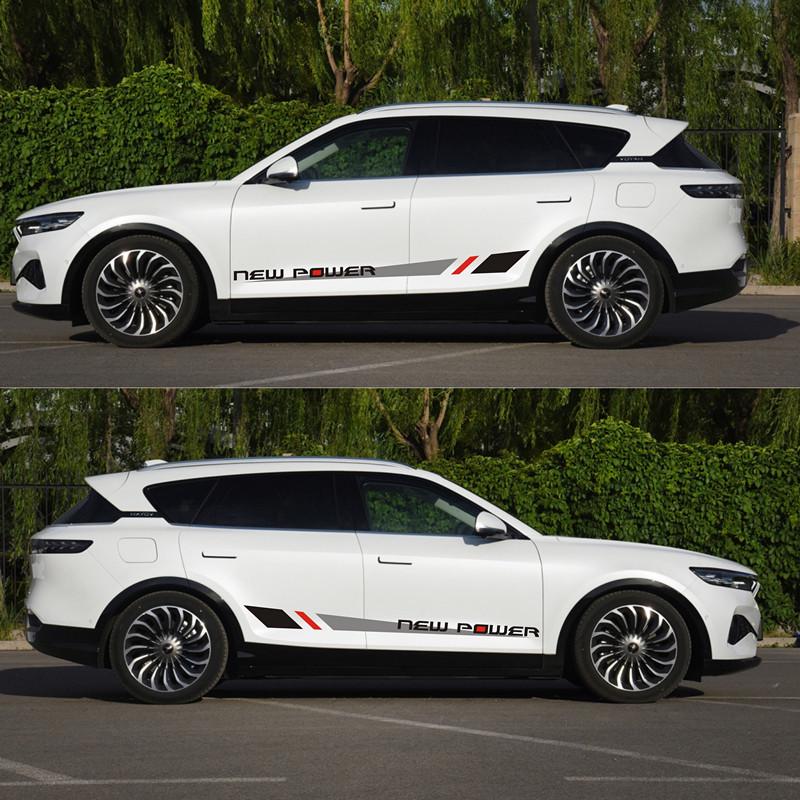 

Voyah FREE Гоночные полосы для автомобиля: Динамичные накладки на пороги и наклейки на кузов для персонализированной отделки Standard