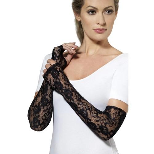 Smiffys Unisex Adult Fingerless Printed Gloves