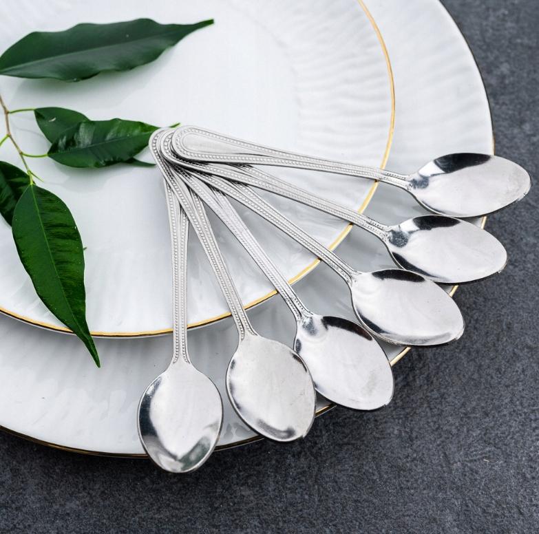 Coffee tea spoon 6 pcs stainless steel