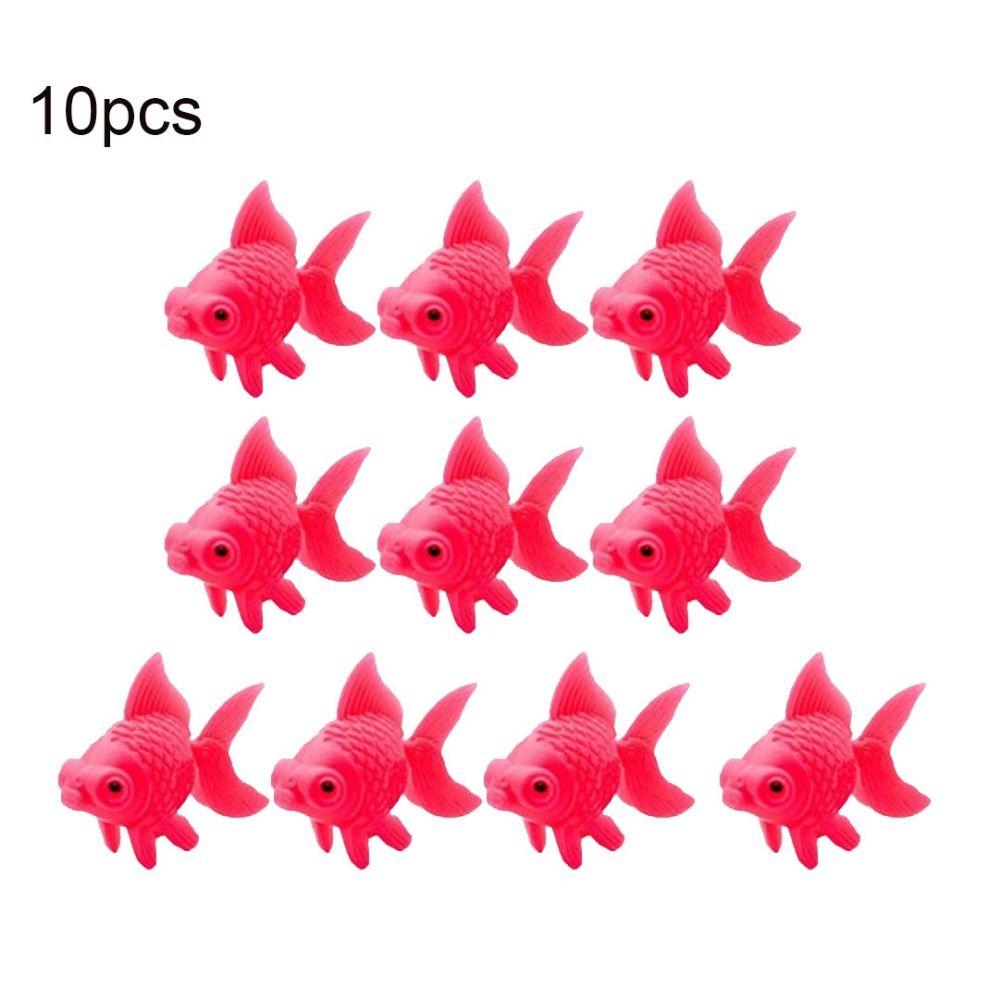 10pcs Decorative Realistic Goldfish Lifelike Moving Goldfish Plastic Gold Fish   Aquarium