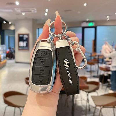 Metall-Leder Schutzhülle für Schlüssel für 2021-22 Beijing Hyundai Custu