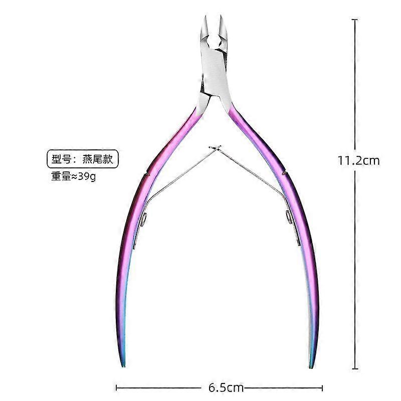 Stainless Steel Nail Cuticle Clippers, Colorful Swallowtail Beauty Clippers, Nail Clippers, Cuticle Removal Tool