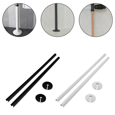 2 ks krytov na radiátorové potrubie + objímky na potrubie 15 x 500 mm / 15 mm objímky na potrubie biela čierna