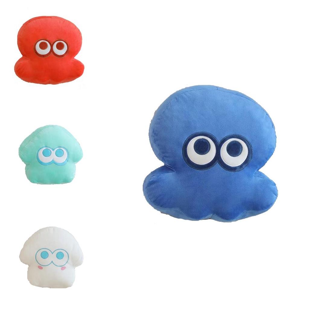 Splatoon Krake Plüschkissen für Kinder Orange Blau Gelb Weiß Lila Rot Dunkelblau