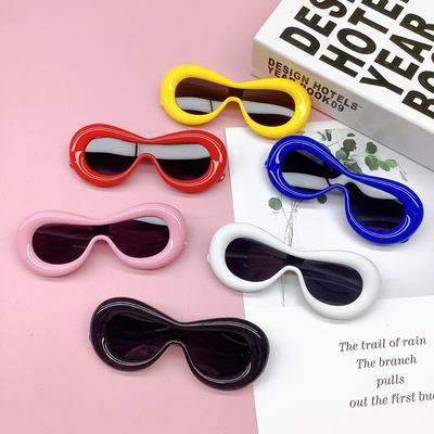Fashion Cute Candy Colored Bread Inflatable Lips Children'S Sunglasses Personalized Cat Eye Glasses