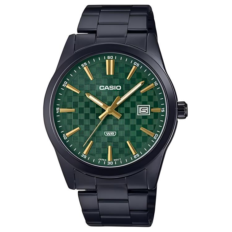 CASIO Analog MTP VD03B 3A MTP-VD03B-3A Green Dial