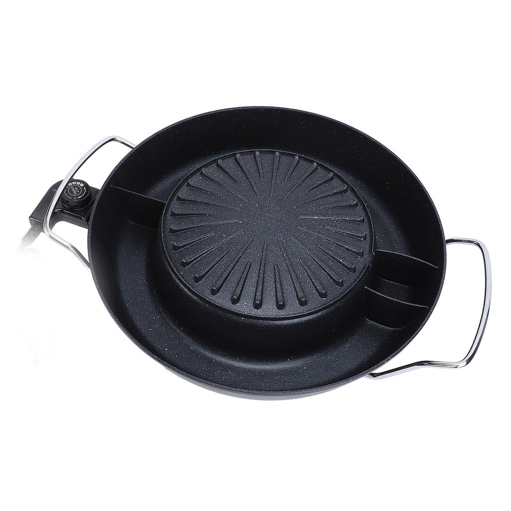 1800W horký hrnec s grilem 2 v 1 korejský elektrický gril BBQ Hotpot Pot Combo nepřilnavý rychlý a rovnoměrný