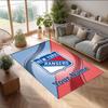 New York Rangers Crystal Velvet Rug, Custom Name Text Personalized Non‑Slip Floor Mat for Home Decor Gift