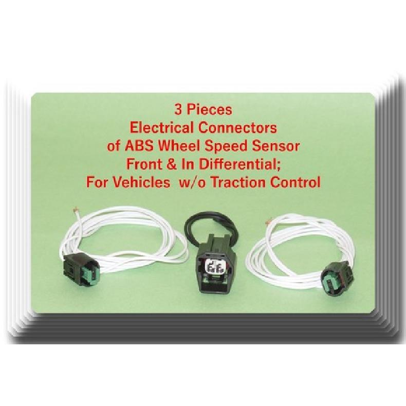 

3 Connector of ABS Wheel Speed Sensor Front L/R & In Differential Fits: Durango