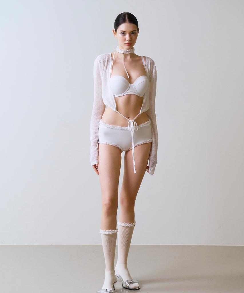 VINAJ Lace Bolero Cover-Up (White)