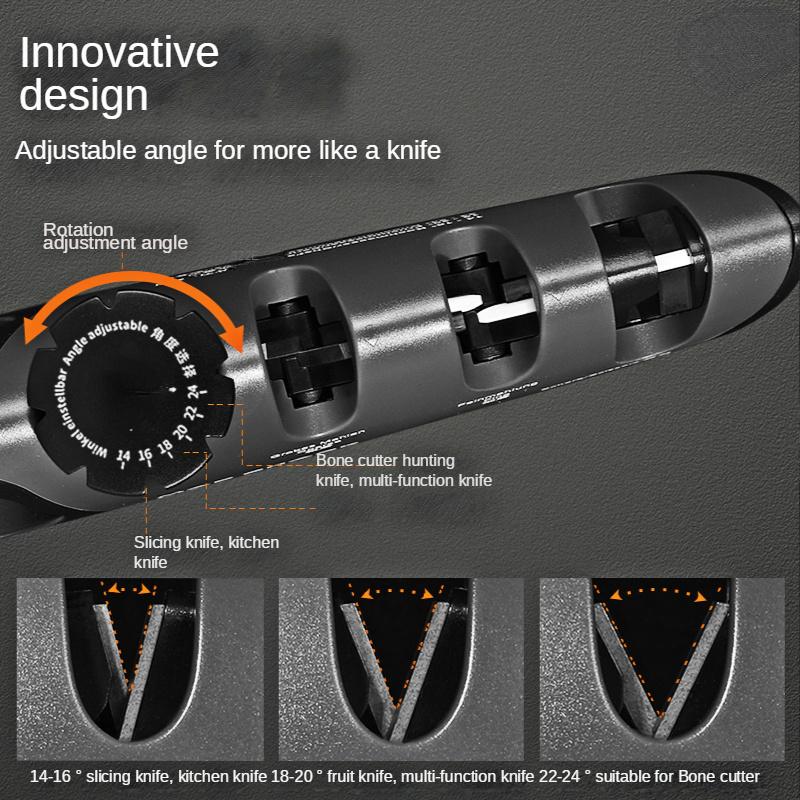 Messerschärfer 5 in 1 Einstellbarer Winkel Küchenschleifmaschine Professionelle Messerscheren-Schärfwerkzeuge Heimküchenmesser