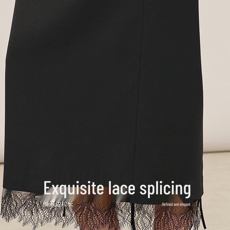 Women's 2026 Spring Lace Straight Long Skirt