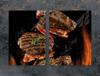 SZKLANA PŁYTA OCHRONNA DESKA 75x52 GRILL