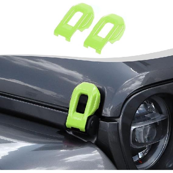 Hood Latch Lock Catch Brackets Cover Trim Fit for 2018-2025 Jeep Wrangler JL JLU & Gladiator JT(Purple)