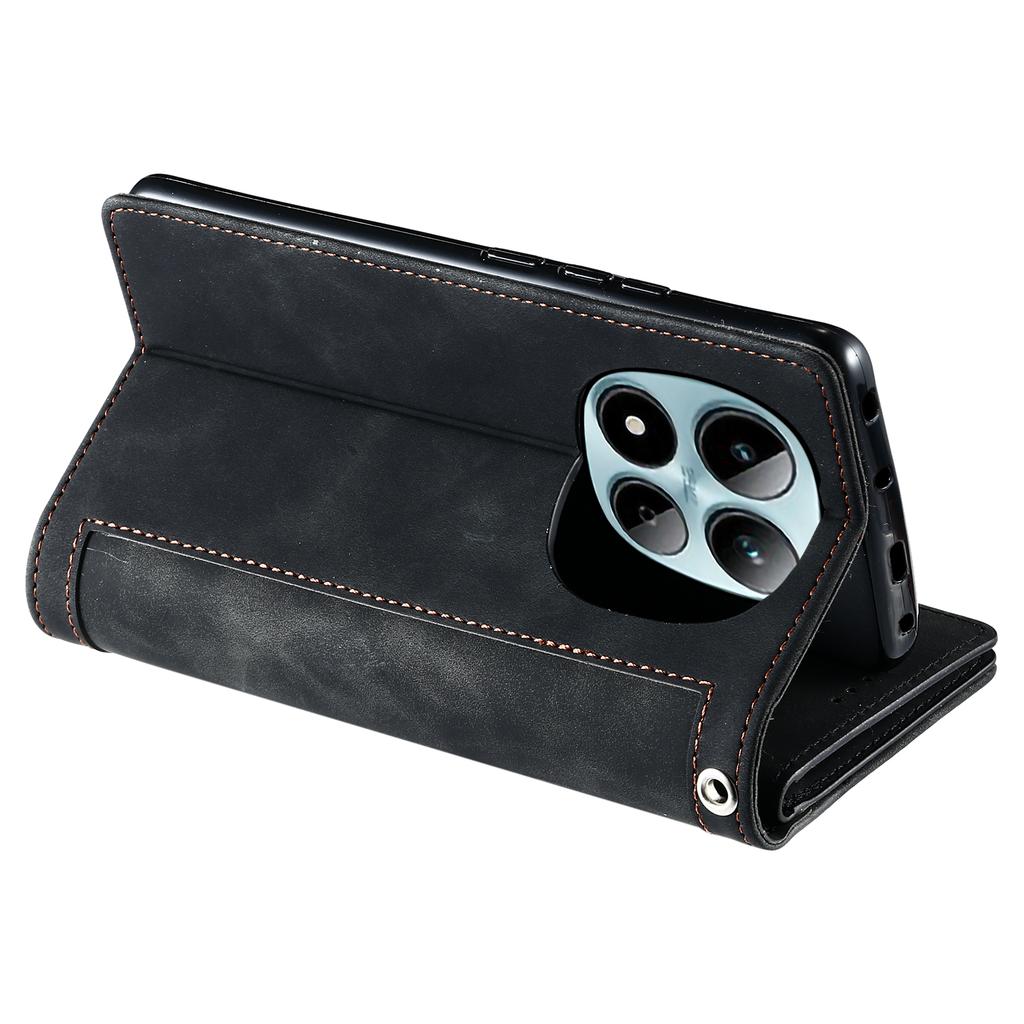 Für Xiaomi Redmi Note 15 Pro 4G (Global) Hülle 9 Kartenfächer Reißverschluss-Geldbörse PU-Leder Handyhülle mit Handschlaufe