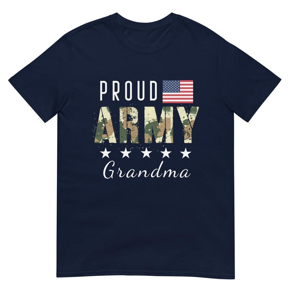 Proud Military Camouflage Proud Army Grandma Mothers Gift TShirt S