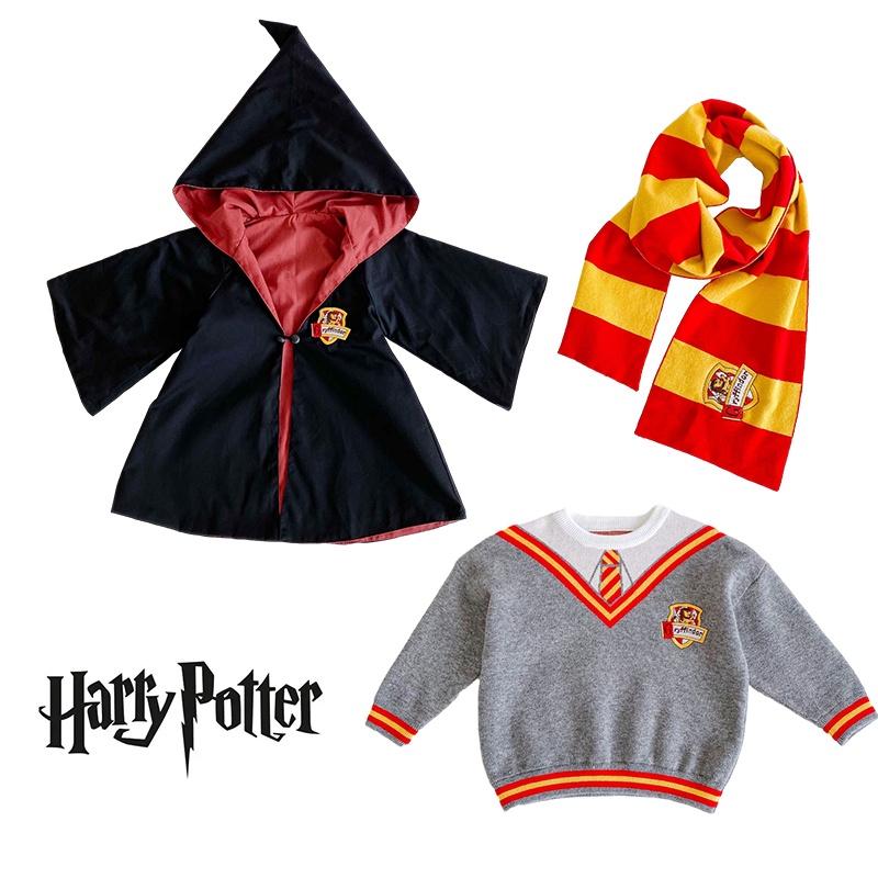 Harry-Potter-inspiriertes Herbst-Winter-Cosplay-Kostüm für Kinder: Niedlicher und stilvoller britischer Weihnachtsumhang