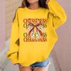 Children's Fashionable Casual Long-sleeved Loose Christmas Print Pullover Sweatshirt