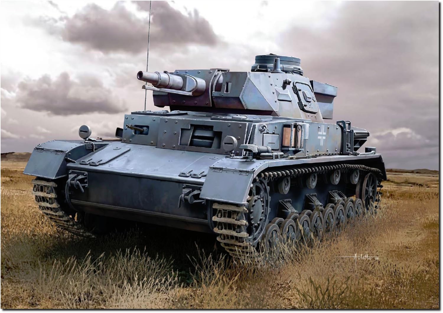 

Platz Dragon 1/35 WWII German Panzer IV Ausf.D Vorpanzer Premium Edition Plastic Model Kit DR6981 (Tank)