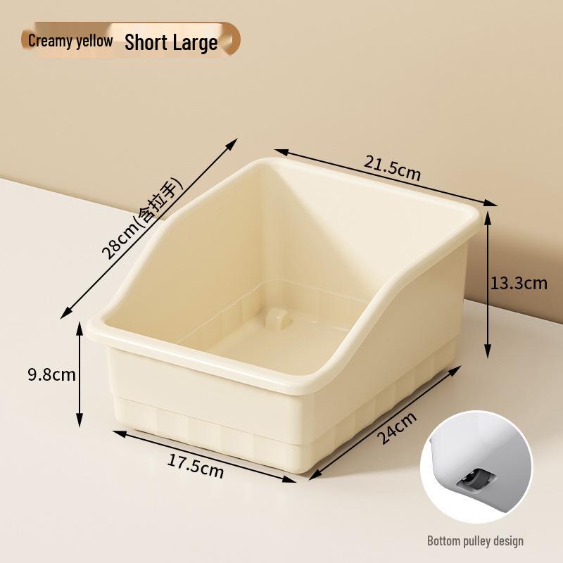 Wheeled Kitchen Cabinet Storage Box - Large Capacity Multifunction Organizer for Miscellaneous Household Items