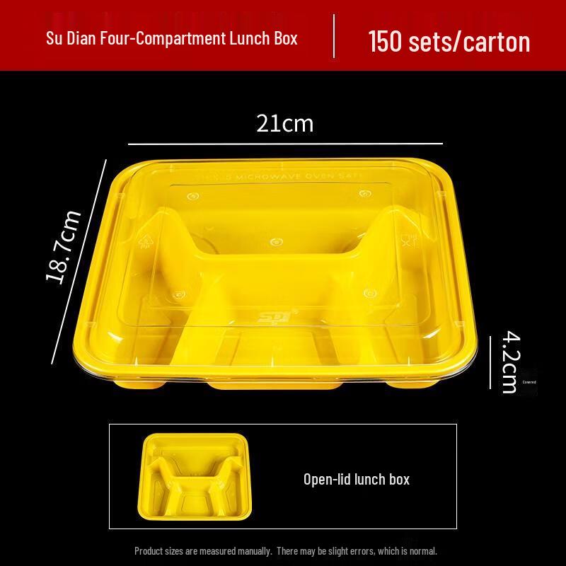 HANDUNYOU Disposable Plastic Food Container