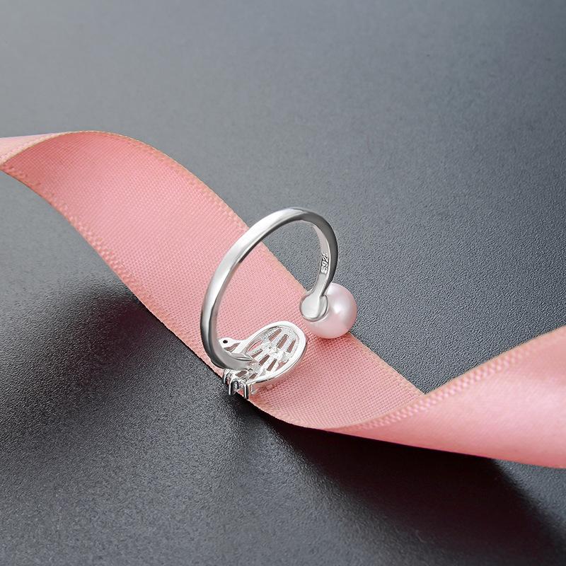 Lindon Classic 925 Sterling Silver Zirkonový prsten Dámské šperky Svatební slib Dárek na párty