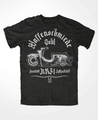 Wapensmid Suhl Schwalbe Kr51 Scooter Bromfiets Grappig Simson Ster Unisex T-shirt