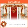 Pumpkin Fall Door Wreath Autumn Color Maple Leaf Halloween Decor Garland