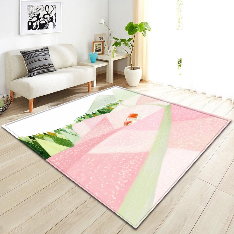 

Simple Painting Living Room Carpet Bedroom Dining Room Floor Mat 99.1*152.4cm