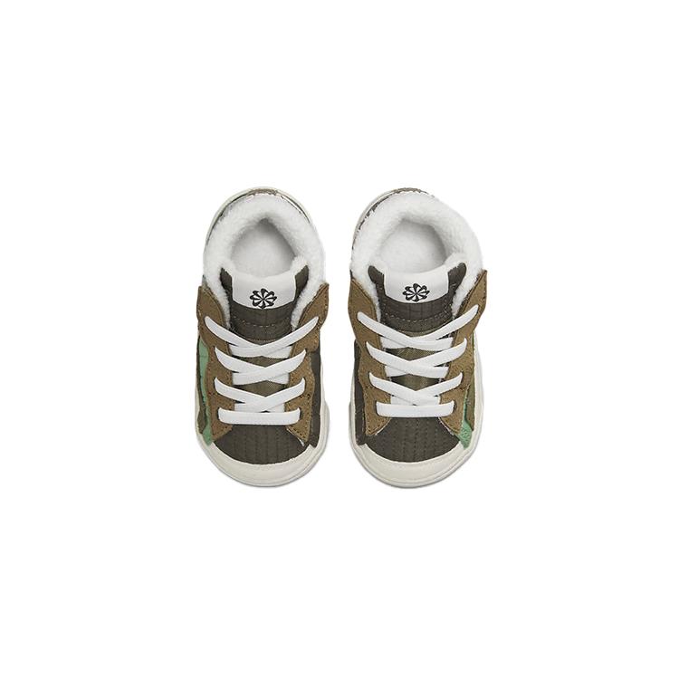 New Nike Blazer '77 Mid Top Toddler Shoes Green Brown Infant And Toddler DO5218-331