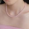 Fika Gemstone Necklace_pink