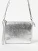 B:MING LIFE STORE by BEAMS Leather Multi Shoulder Bag, Women's, Silver, One Size