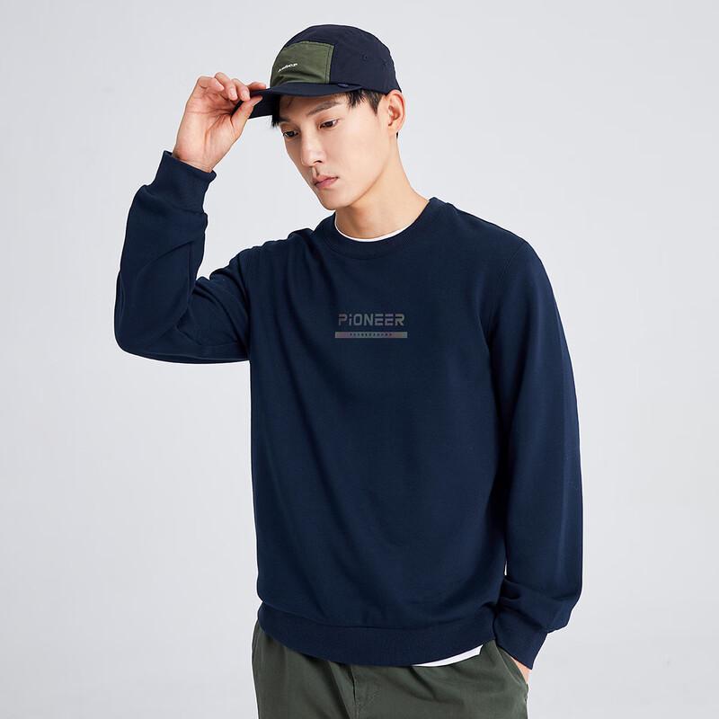 Tuoluzhe Men's Round Neck Pullover Sweatshirt
