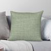 Saliegroen Jute Vierkante Kussensloop Polyester Linnen Fluweel Creatieve Rits Kussenhoes Bank Kussenhoes Groothandel x