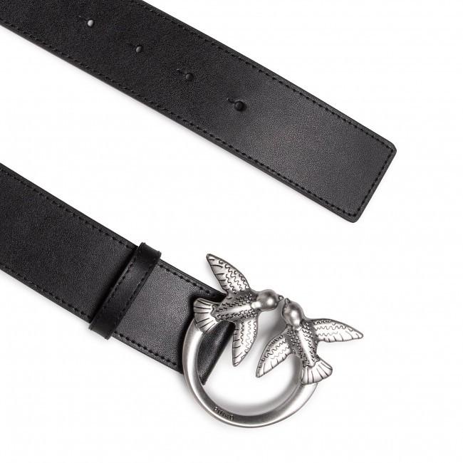 Pinko Branded Women's Leather Belt Love Berry Simply - Size: M